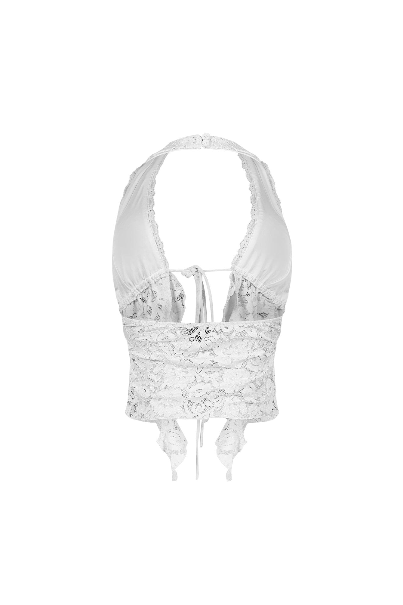 Flora Floral Lace Halter Crop Top