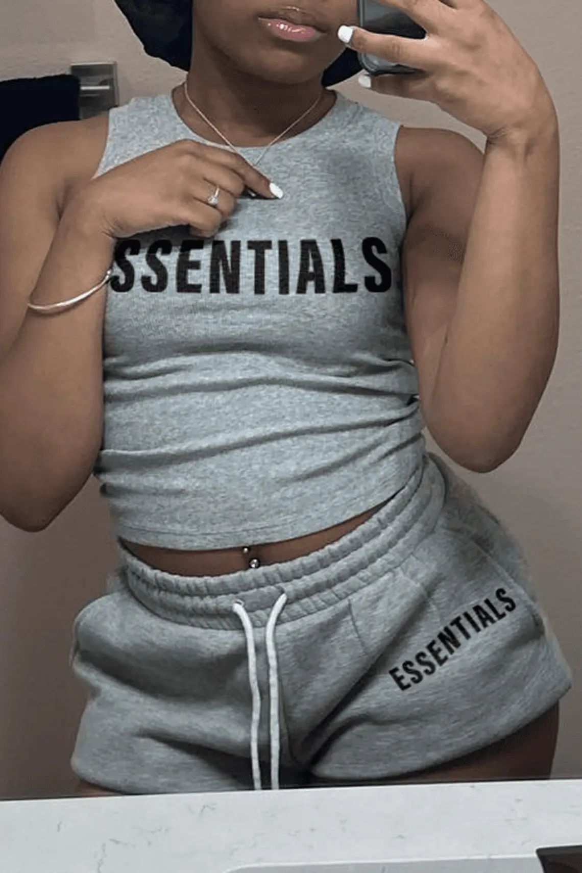 ESSENTIALS Vest and Shorts Set