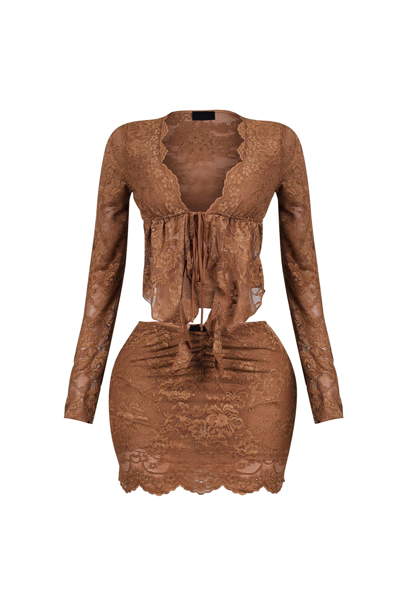 Elarose Lace Top & Skirt SET