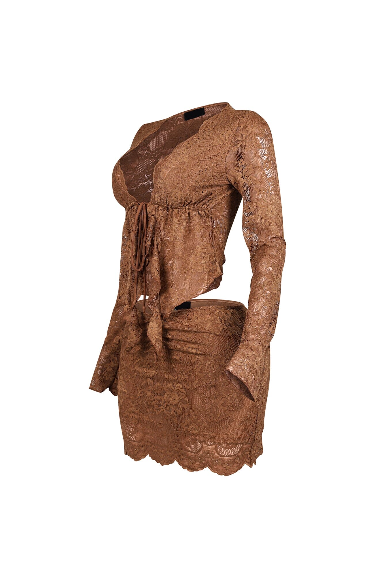 Elarose Lace Top & Skirt SET