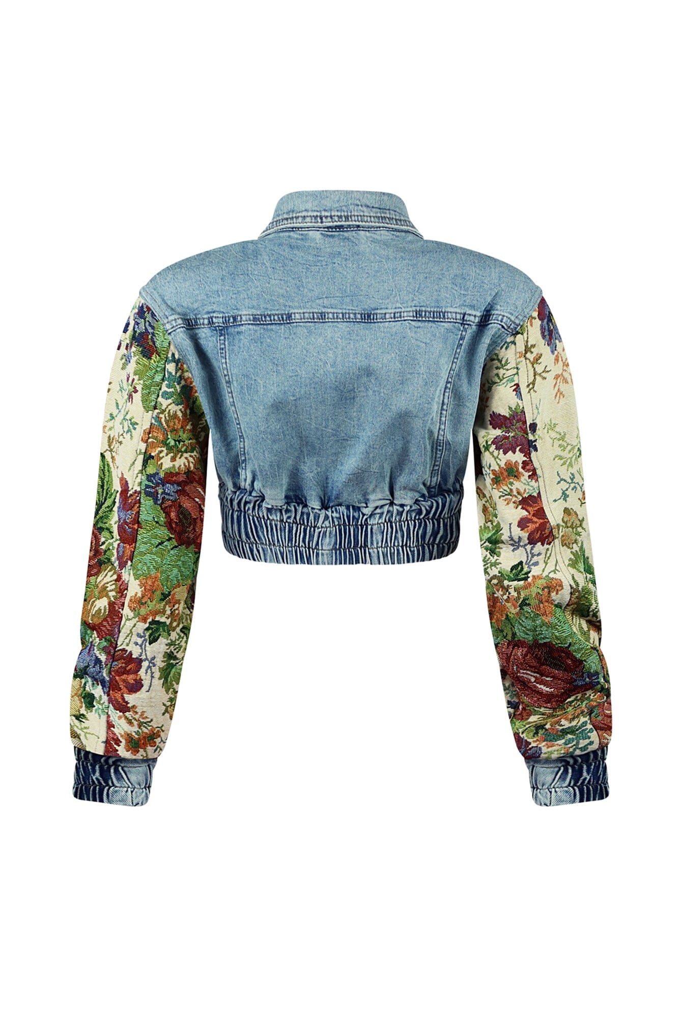 Jesse Tapestry Contrast Denim Jacket & Jeans Set