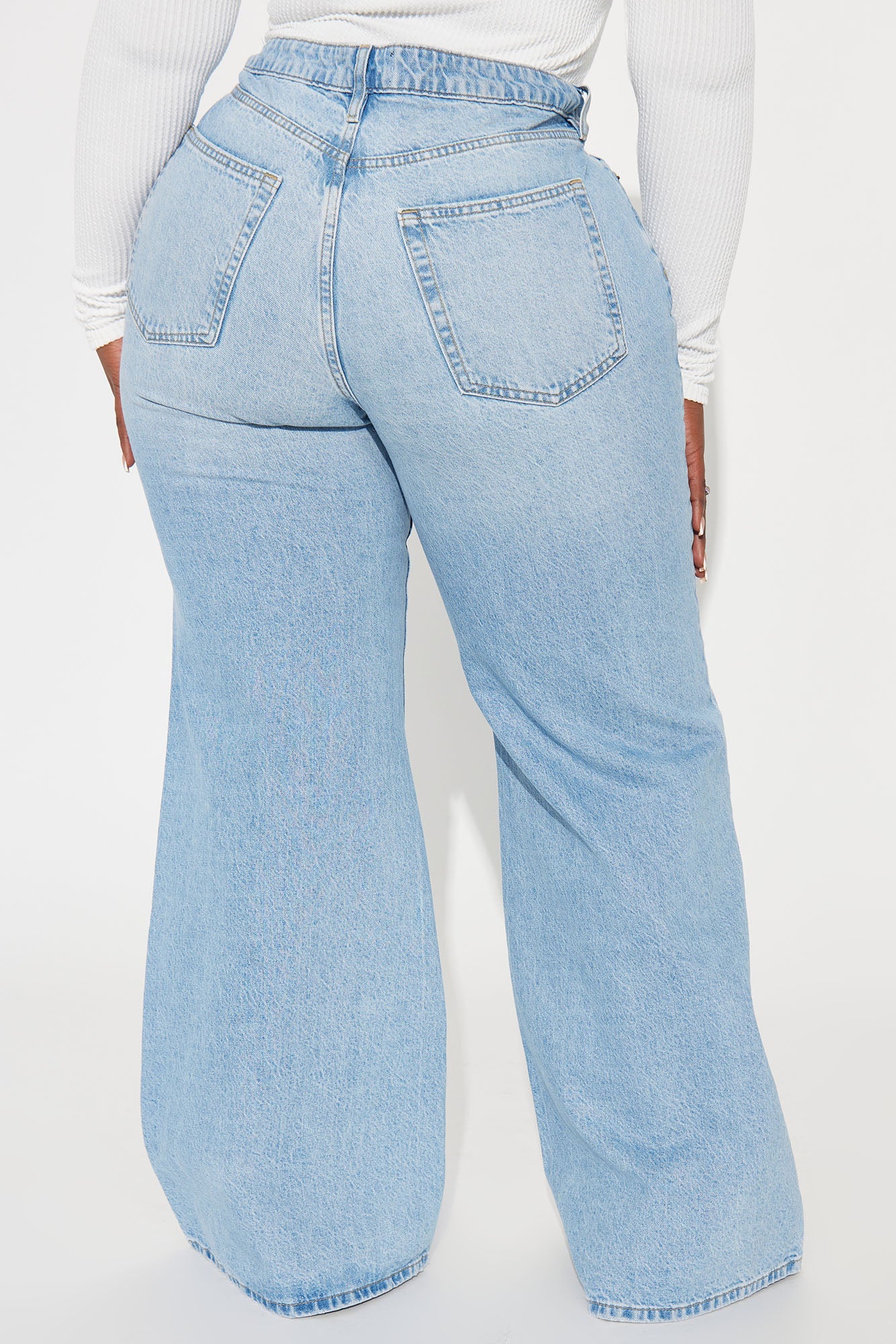 Meant To Be Non Stretch Wide Leg Jeans