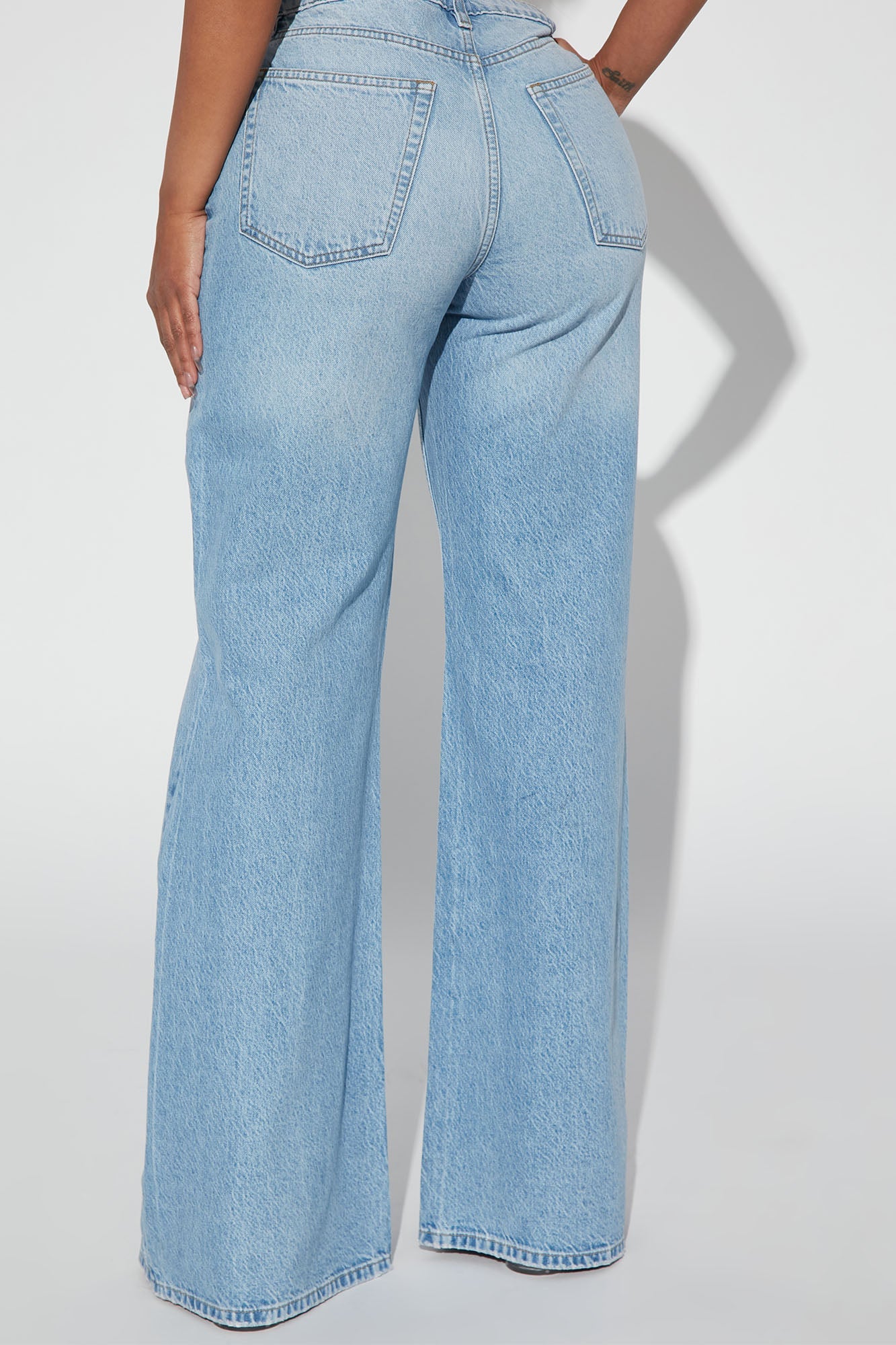 Meant To Be Non Stretch Wide Leg Jeans
