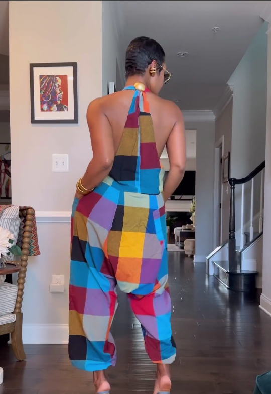 Patchwork Harem Summer Boho Loose Jumpsuit