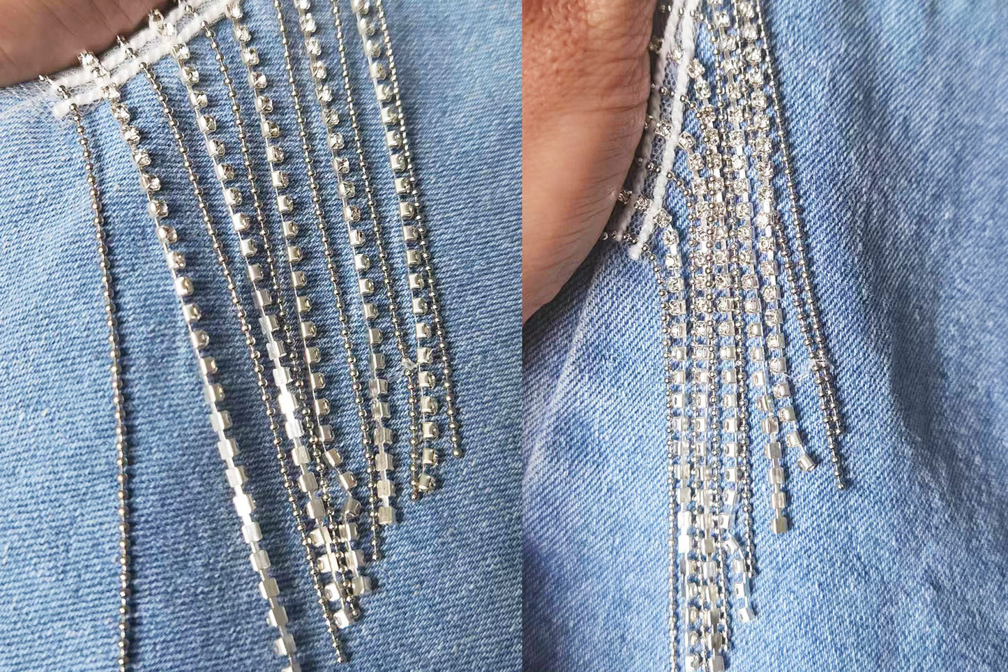 Diamond Fringe Jeans