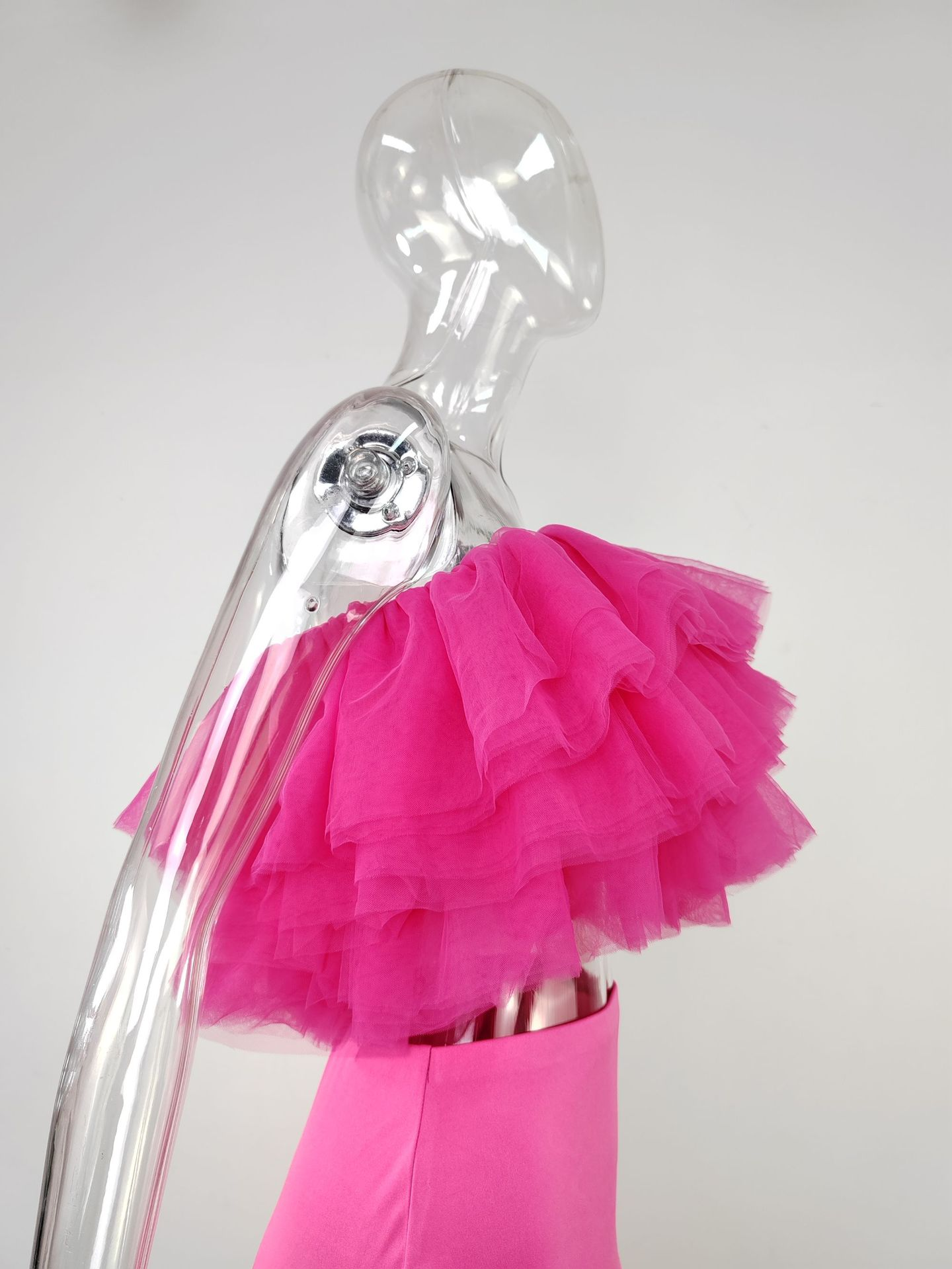 Fluffy Petal Mesh Tulle Top