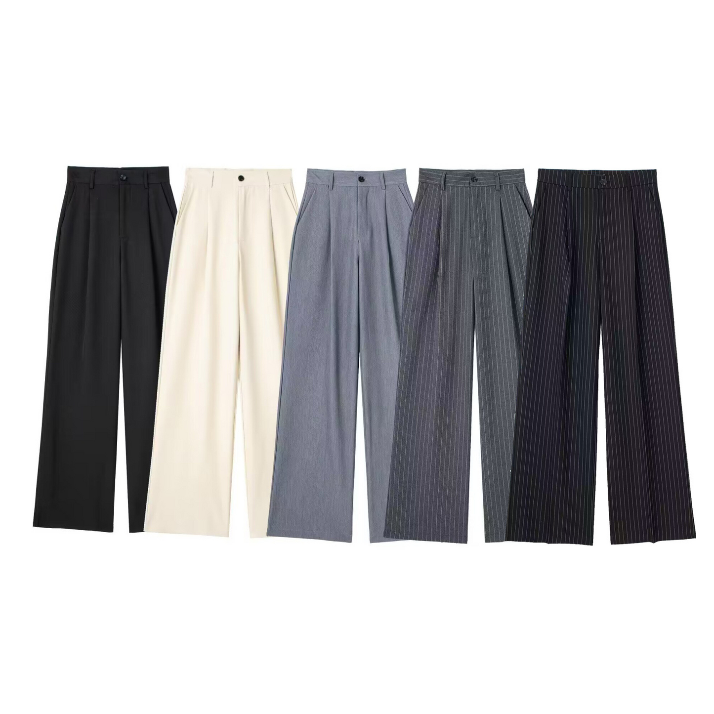 Camilia Pin Stripe Woven Tailored Trousers