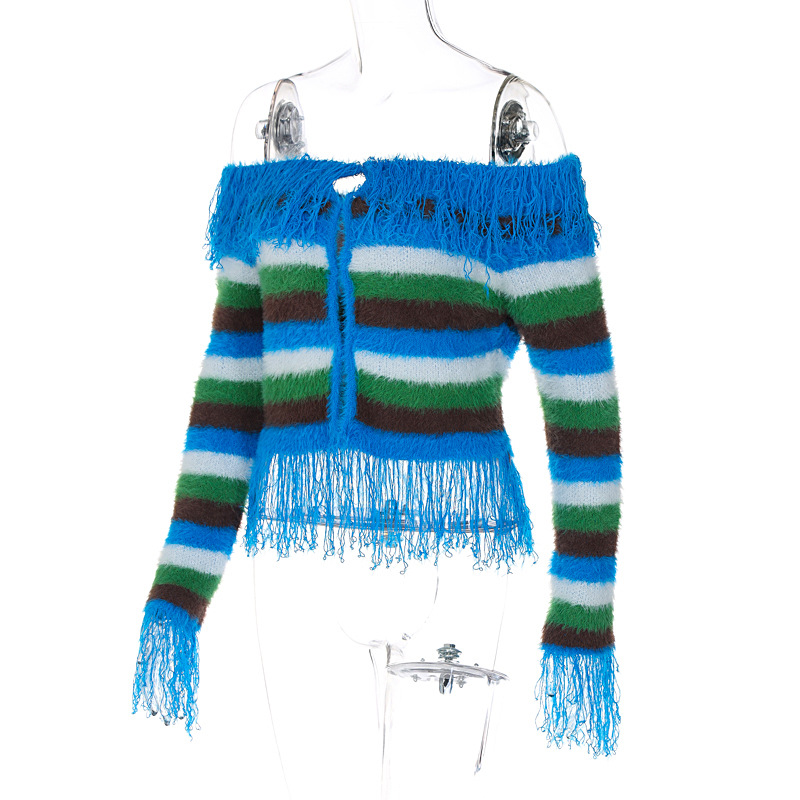Keep It Up Multi Stripe Sweater Top