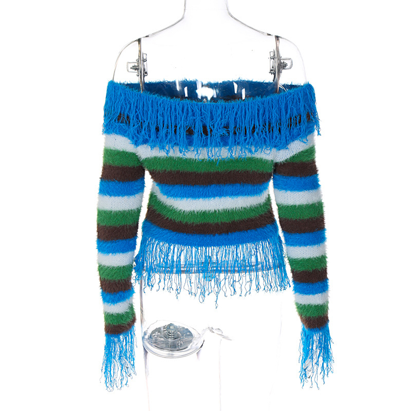 Keep It Up Multi Stripe Sweater Top