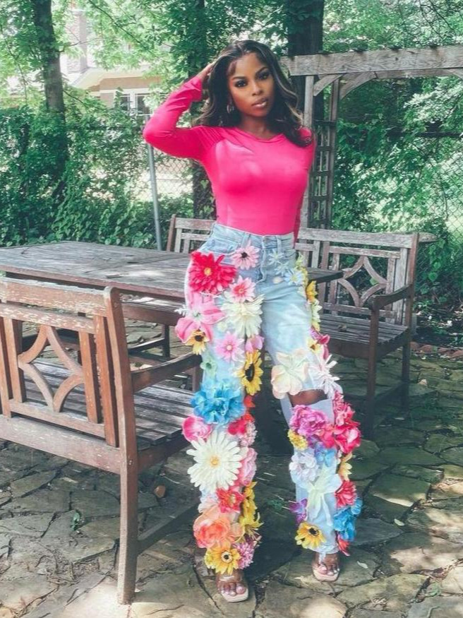 Birthday Flower Jeans