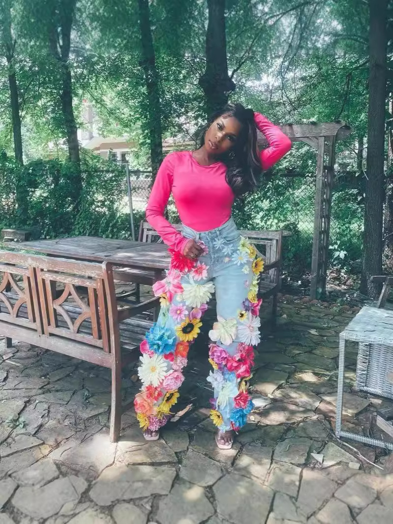 Birthday Flower Jeans