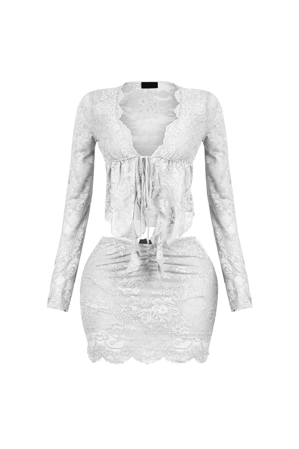 Elarose Lace Top & Skirt SET