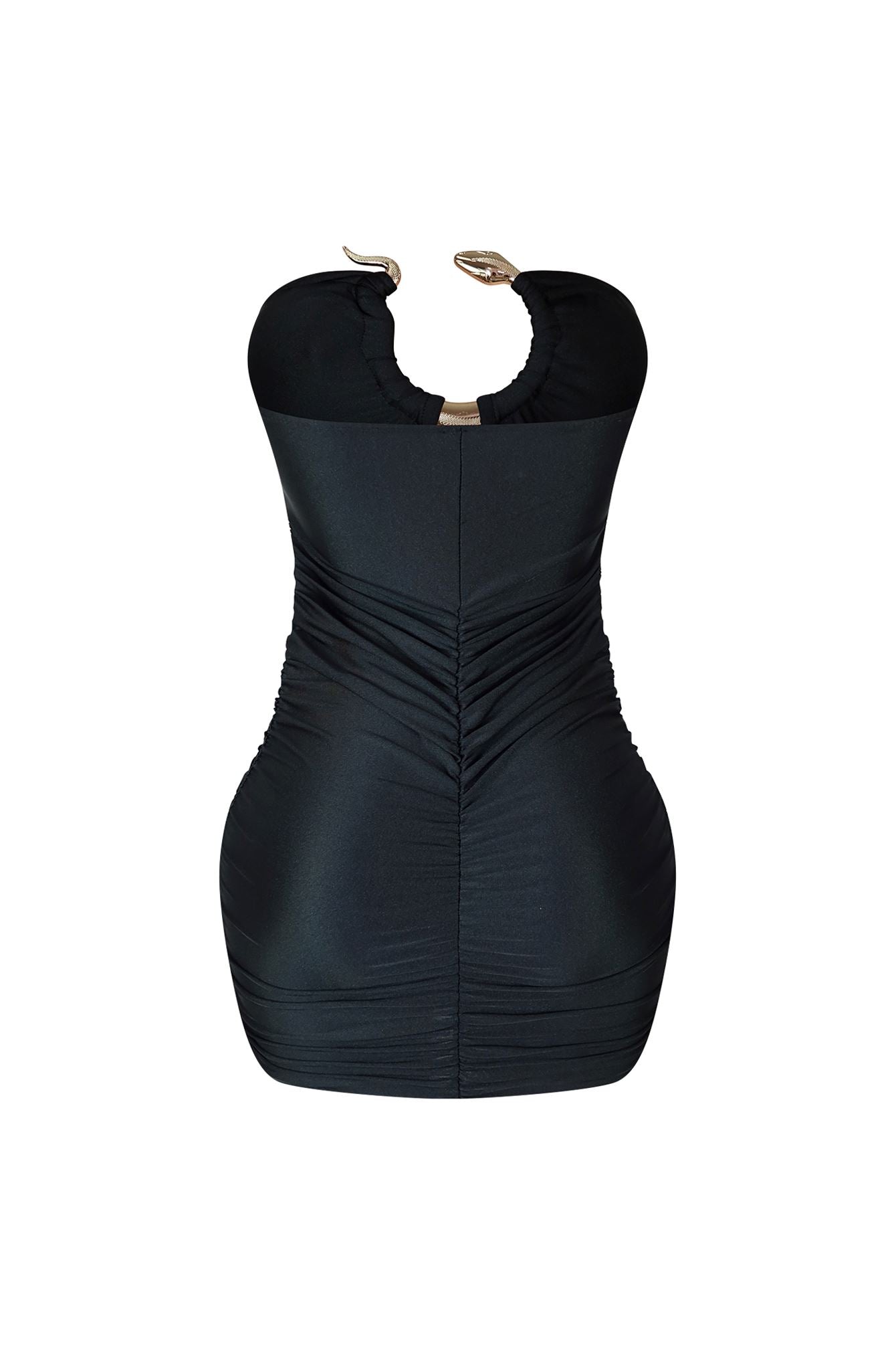 Amira Strapless Snake Mini Dress