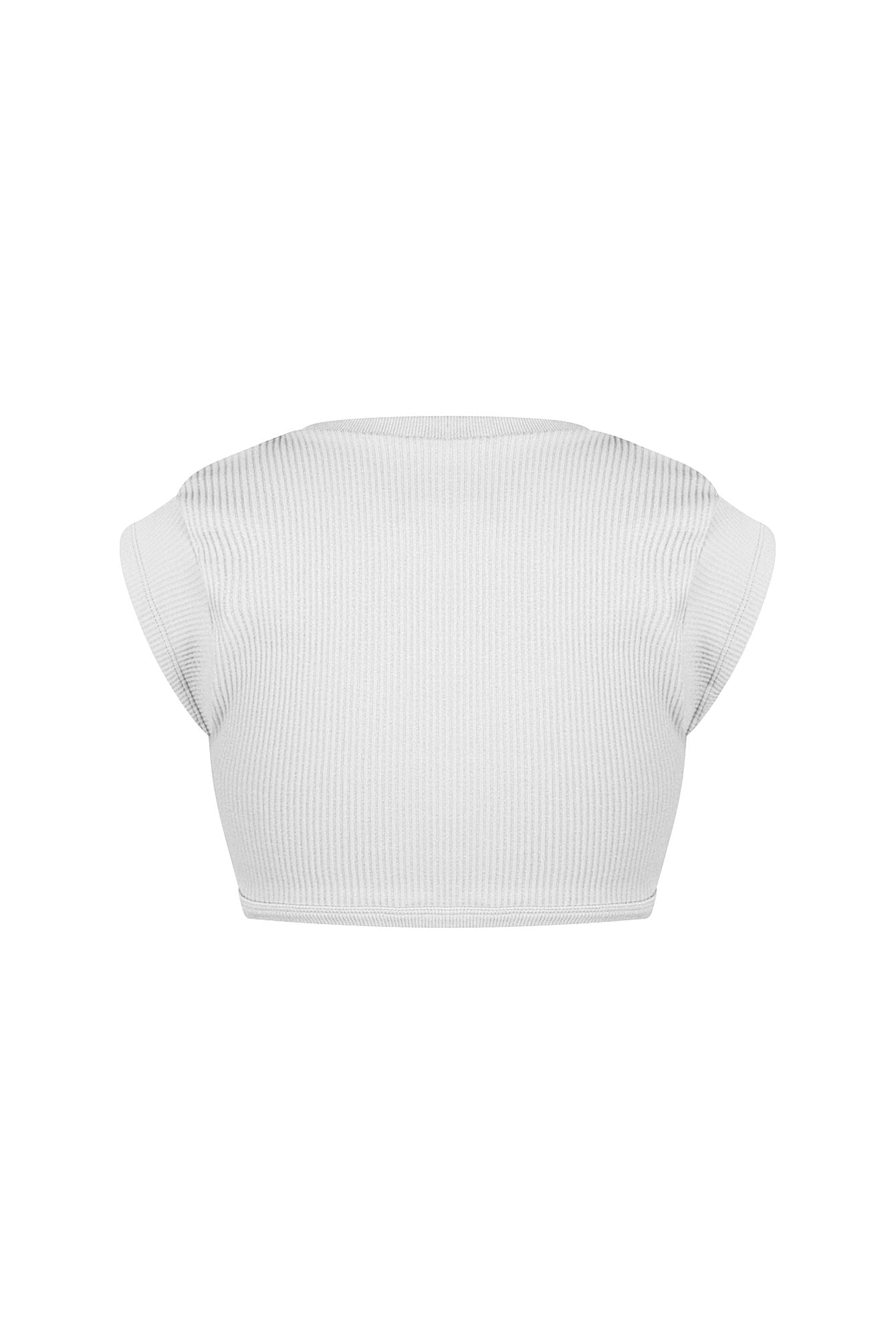 Karina Ribbed Tie Crop Top