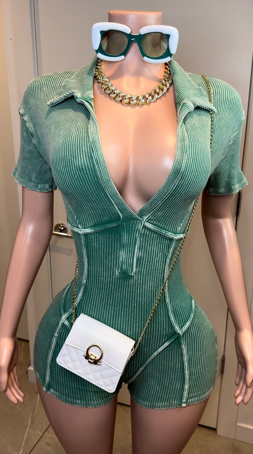 DREAM GIRL ROMPER | GREEN