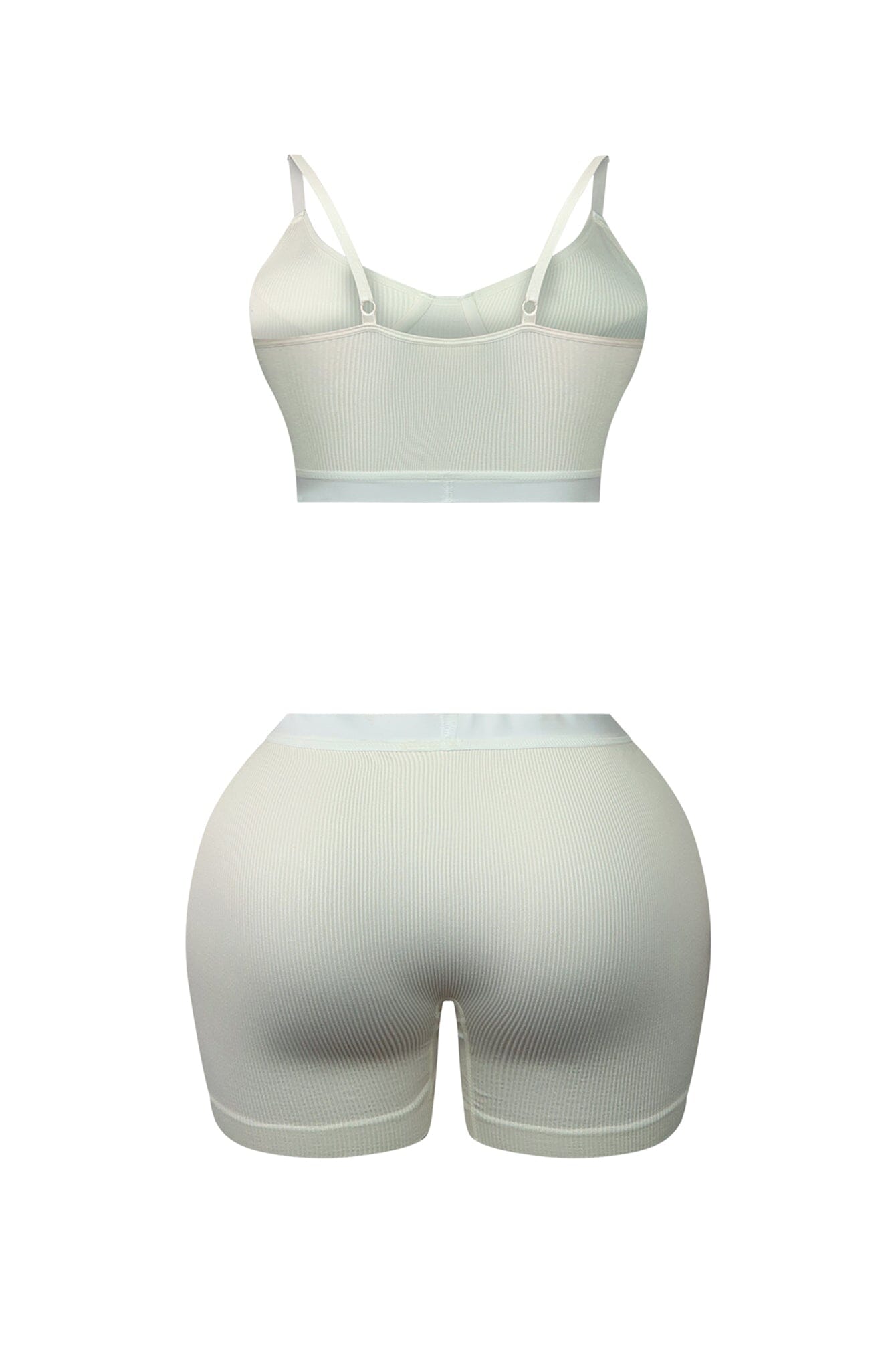 Joy Ribbed Bra & Boxer Shorts SET