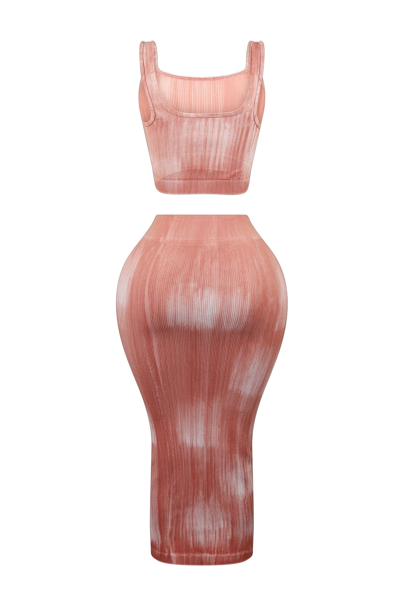 Keevah Ribbed Tank Top & Skirt SET