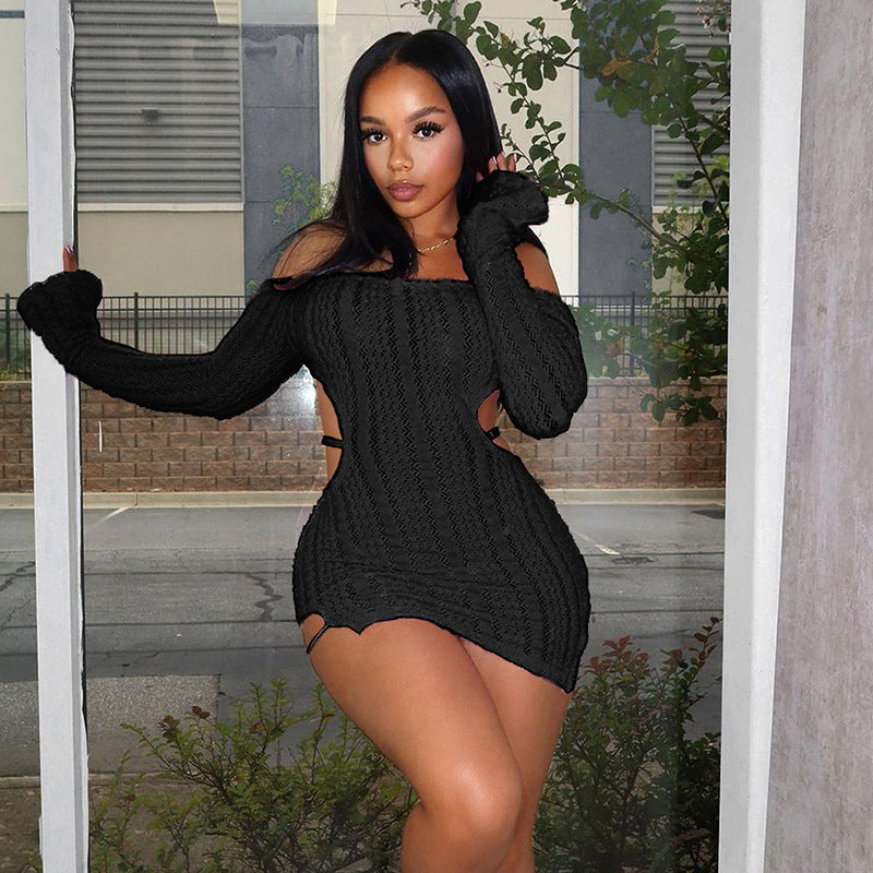 No Options Fuzzy Mini Dress