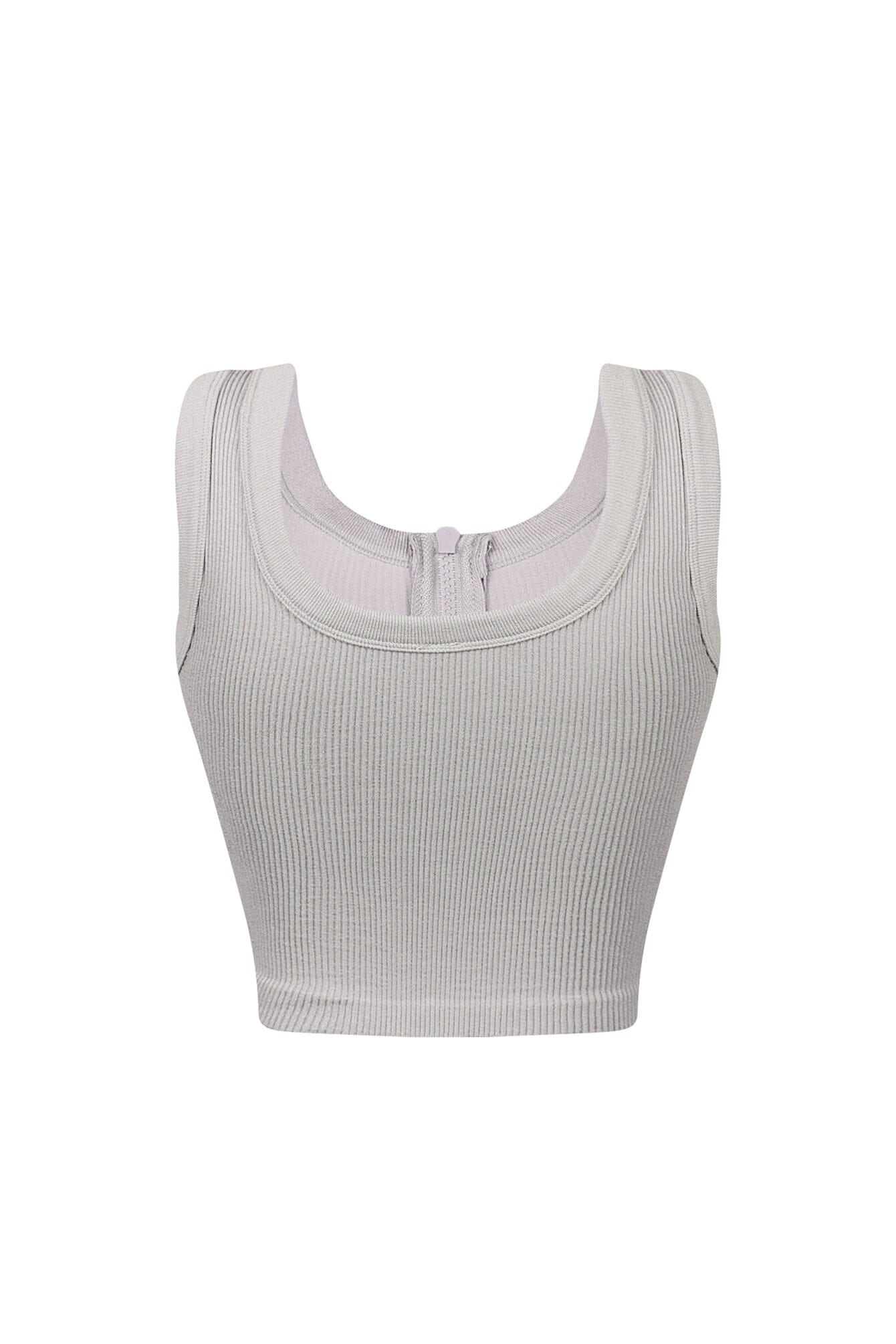 Take Control Ribbed Zip Up Top