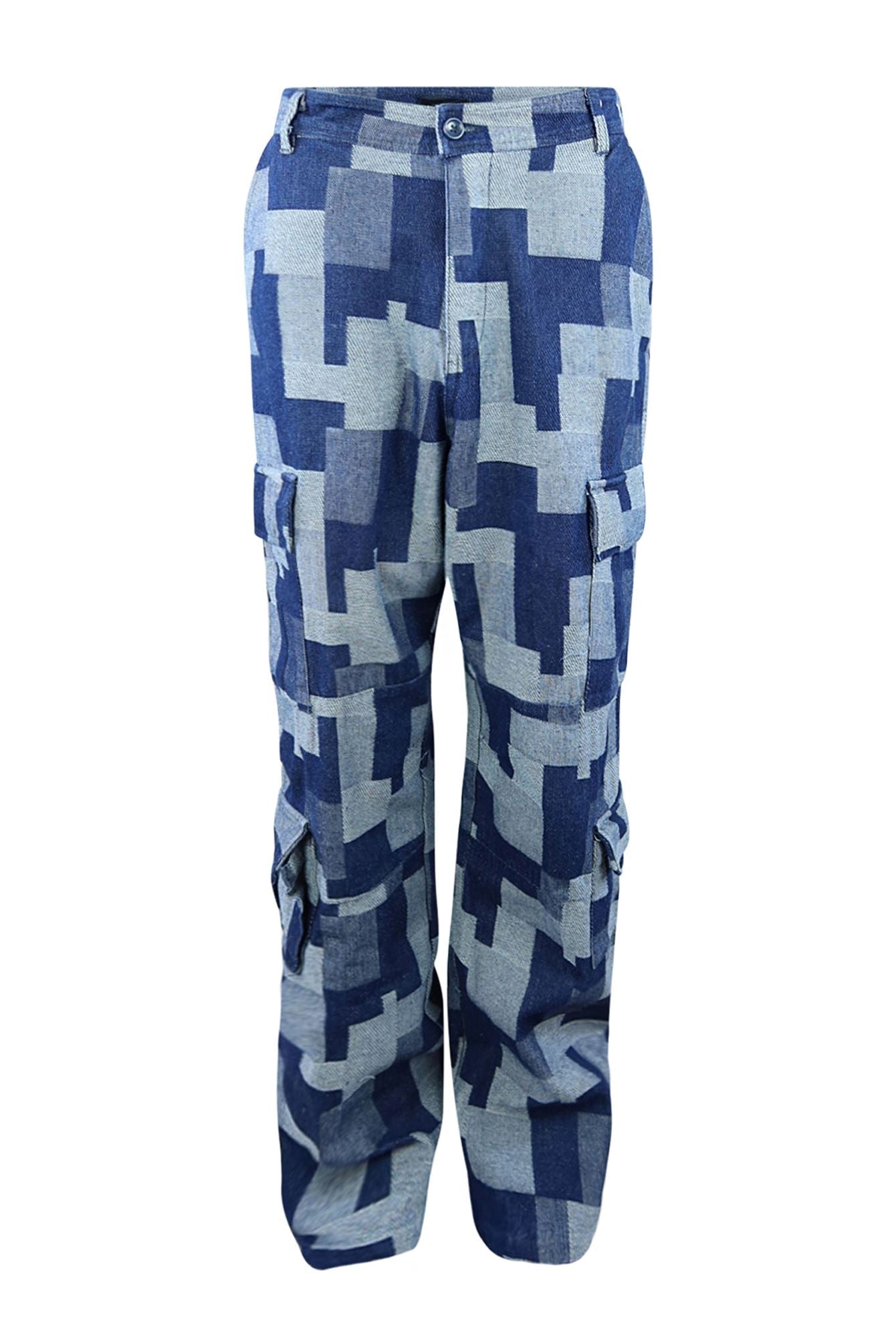 So Long Gone Patchwork Cargo Jeans jeans EDGE Small Multi Denim