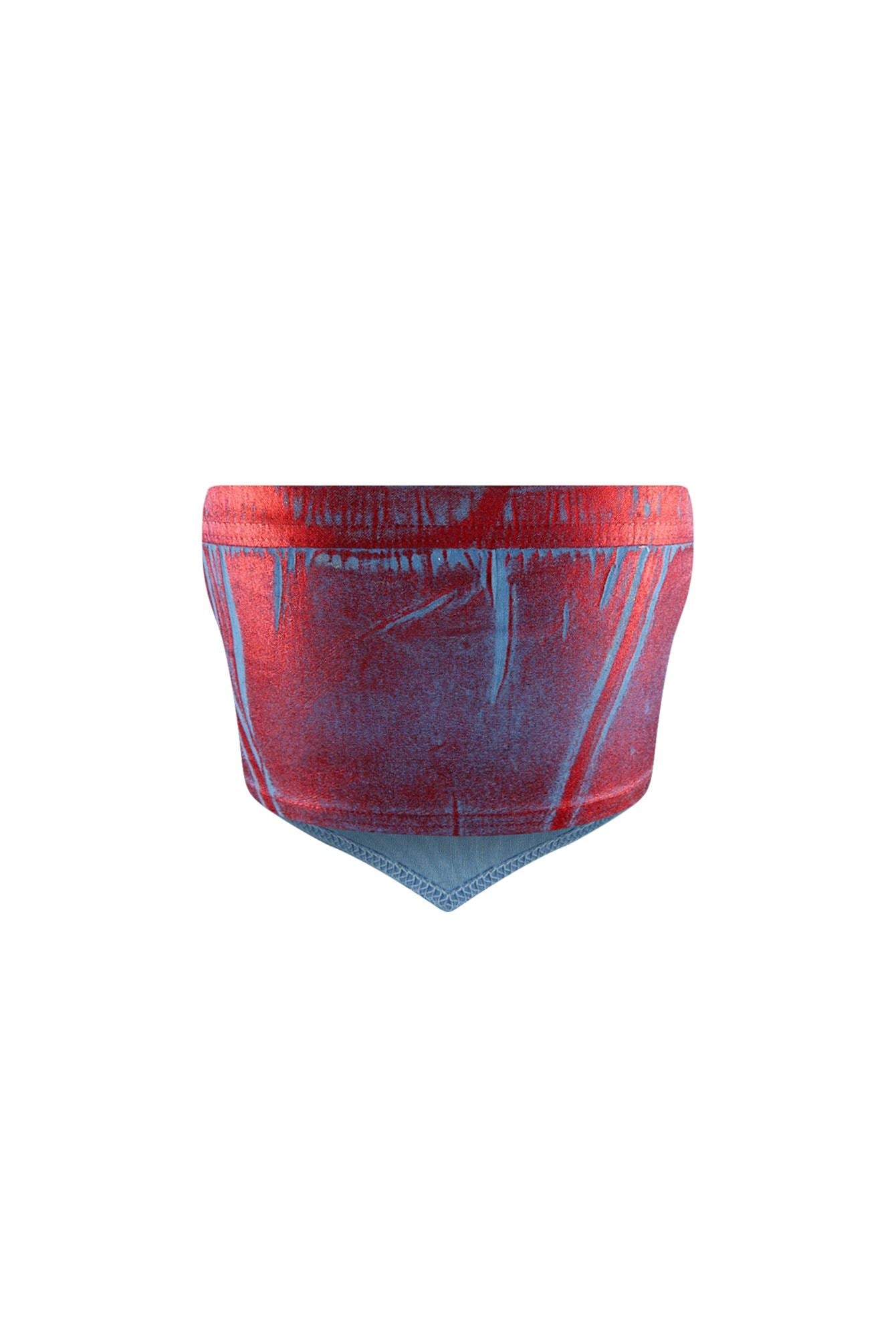 Back Out West Belted Tube Top Crop Top EDGE