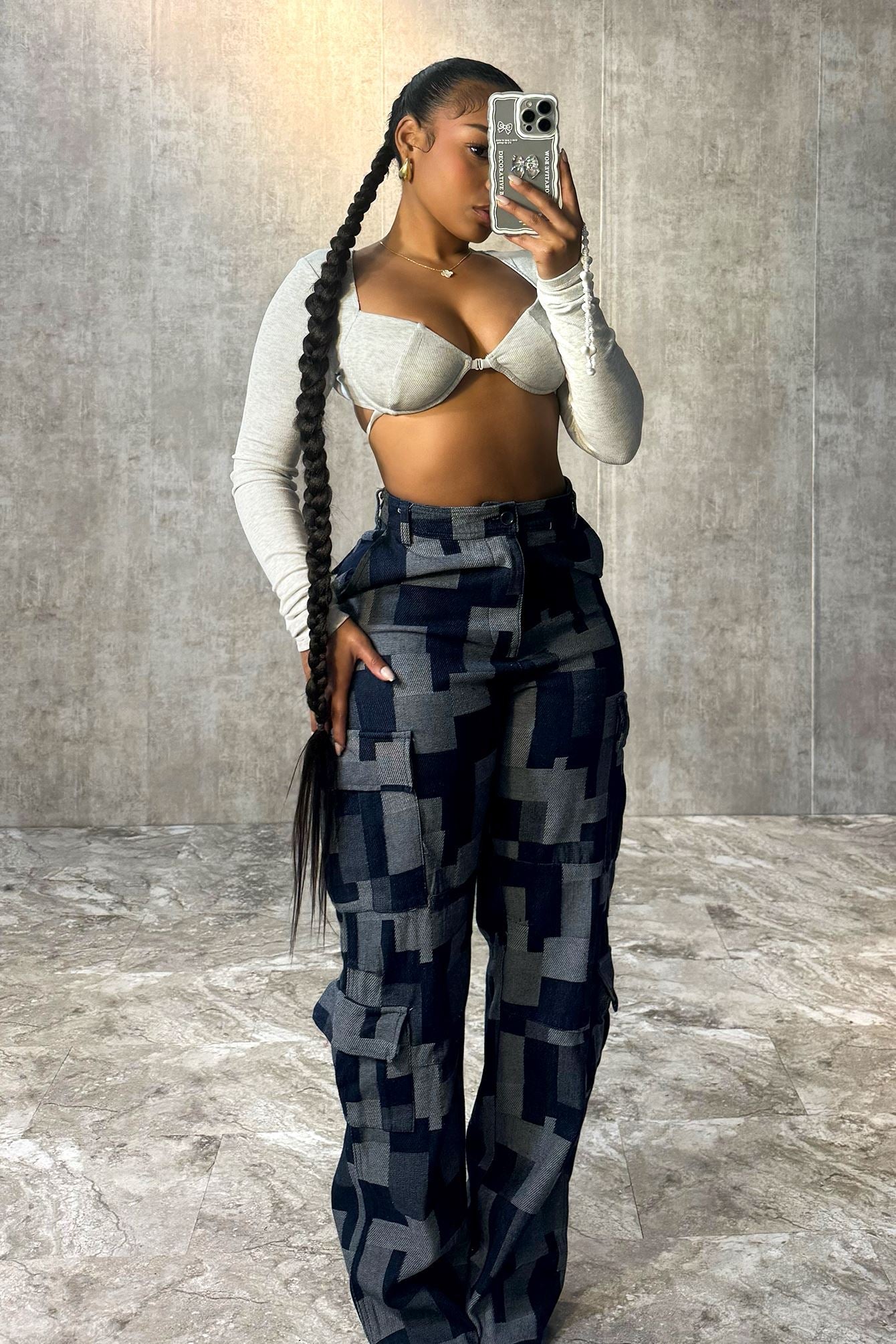 So Long Gone Patchwork Cargo Jeans jeans EDGE