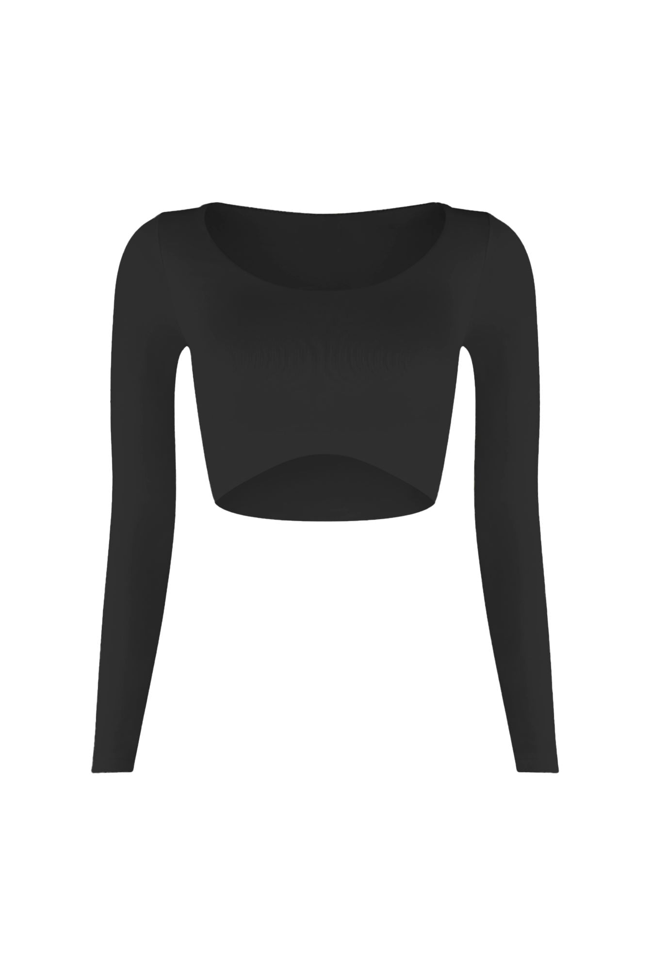 Essential Long Sleeve Basic Crop Top Crop Top EDGE