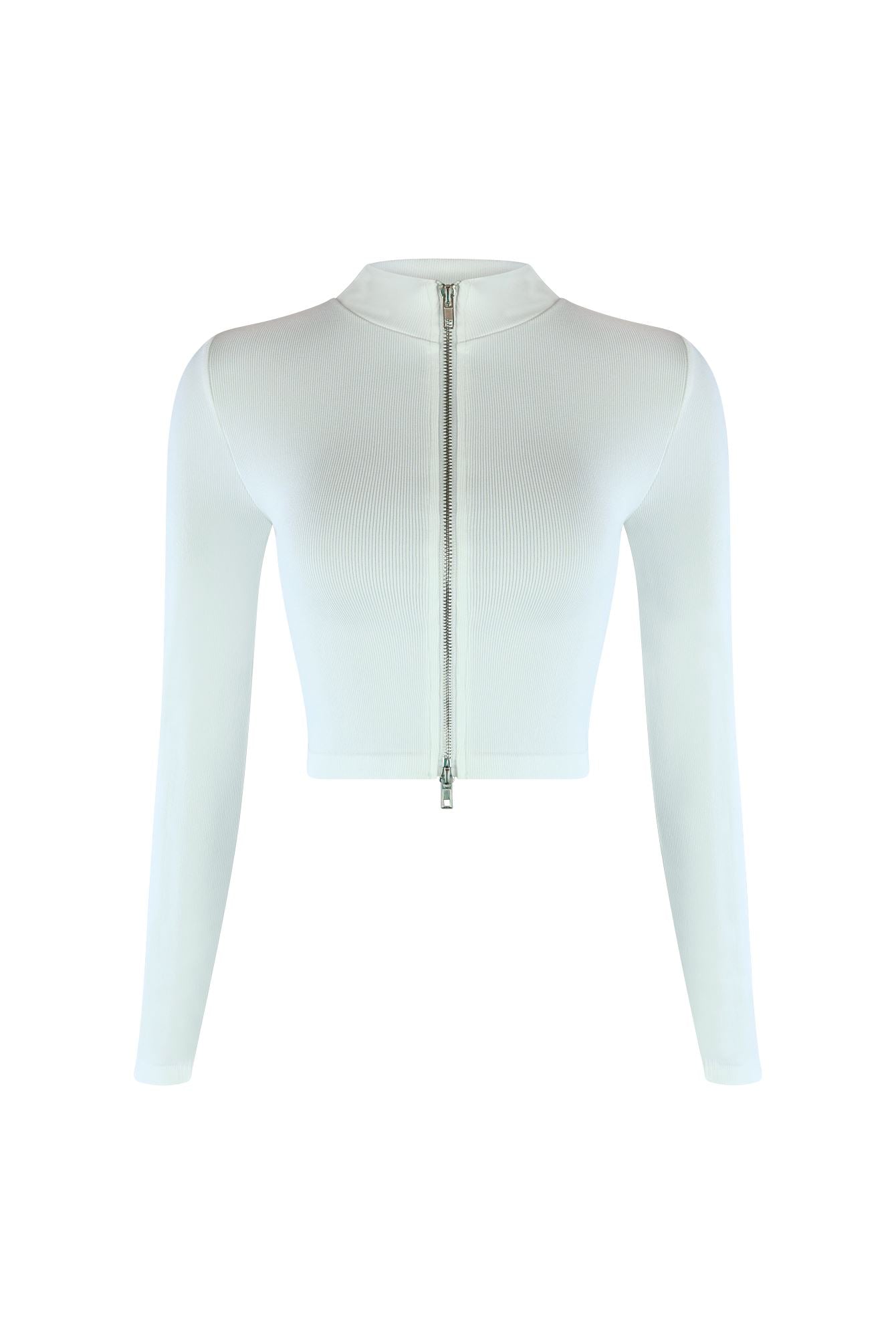 Heidi Two Way Zipper Top Crop Top EDGE