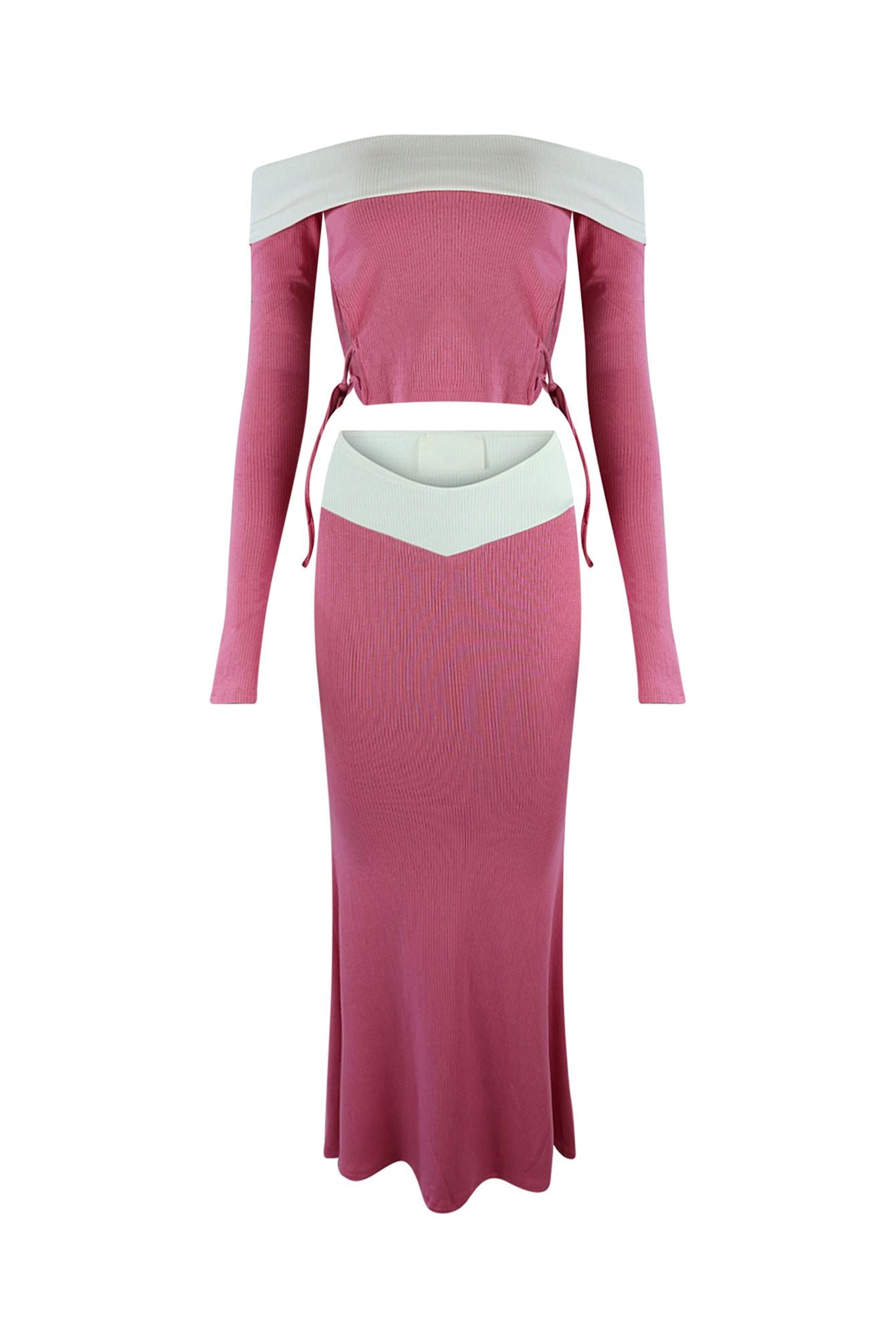 Easy Loving U Top & Skirt SET Apparel & Accessories EDGE Small Pink