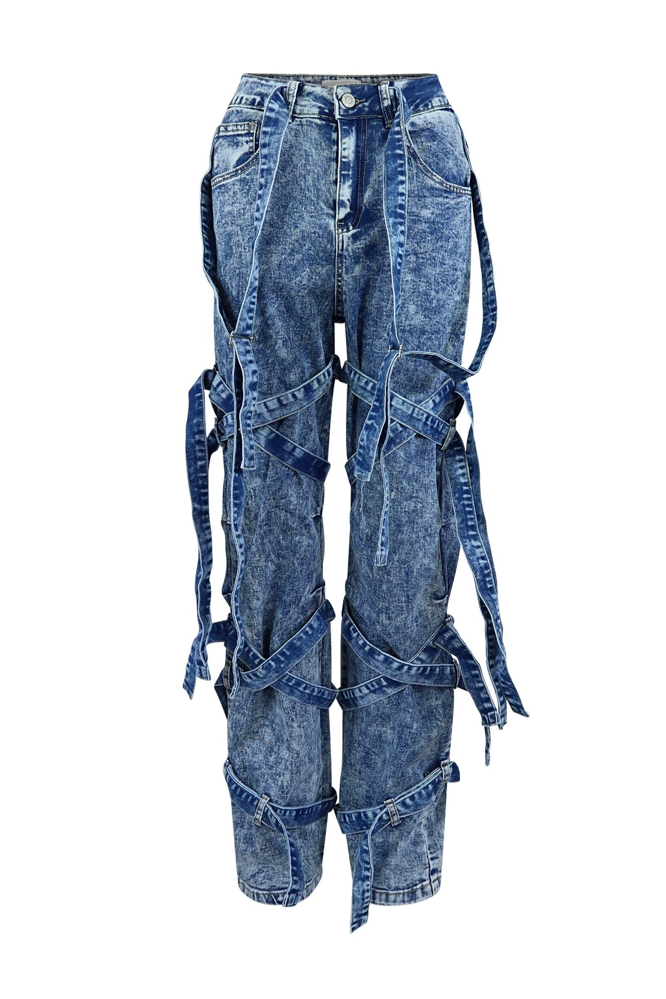 Naples Washed Denim Pants Bottoms EDGE