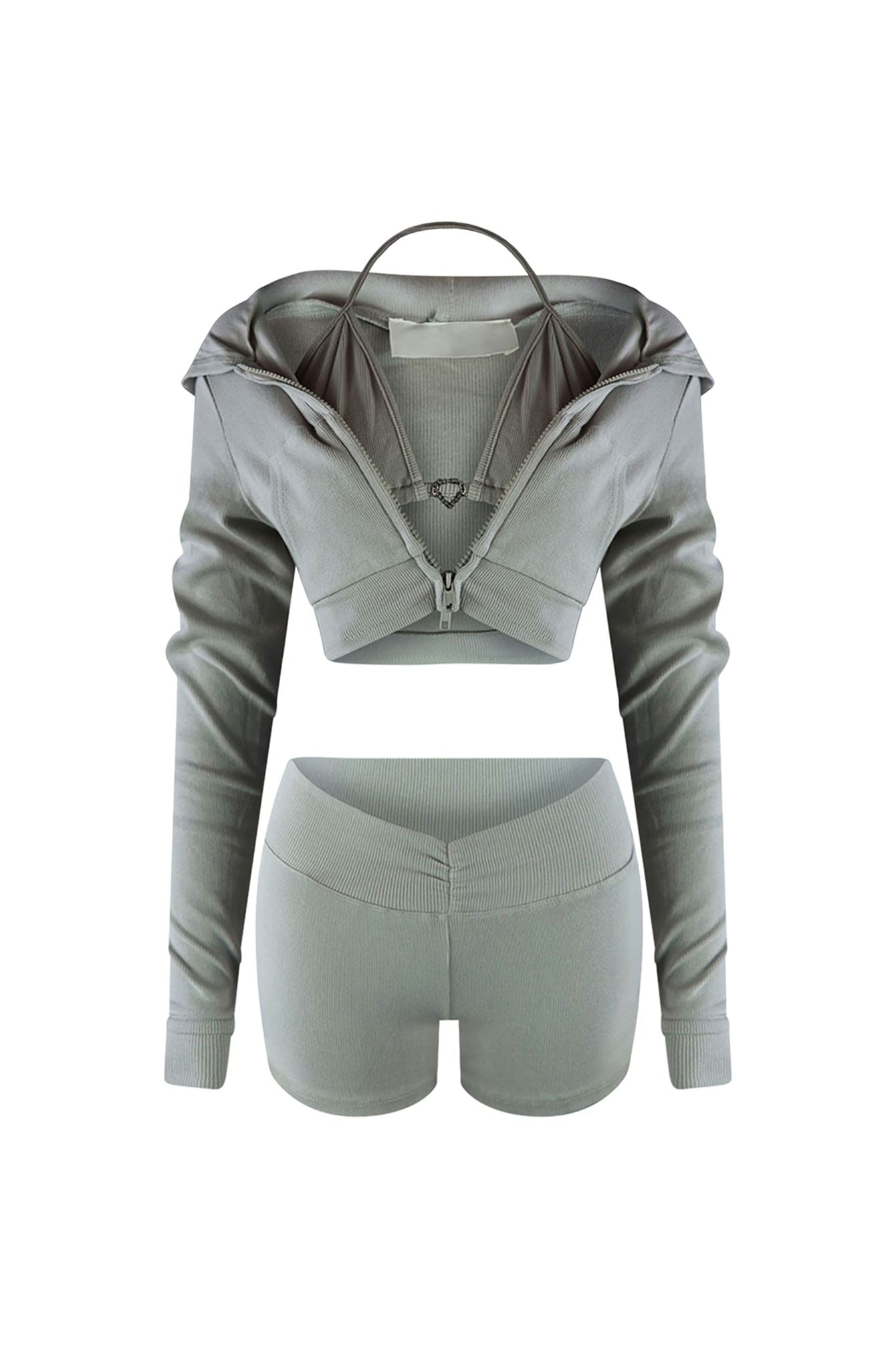 Take Me Ribbed 3 Piece SET set EDGE Small Taupe