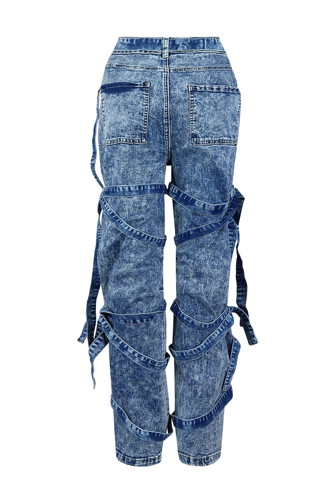 Naples Washed Denim Pants Bottoms EDGE