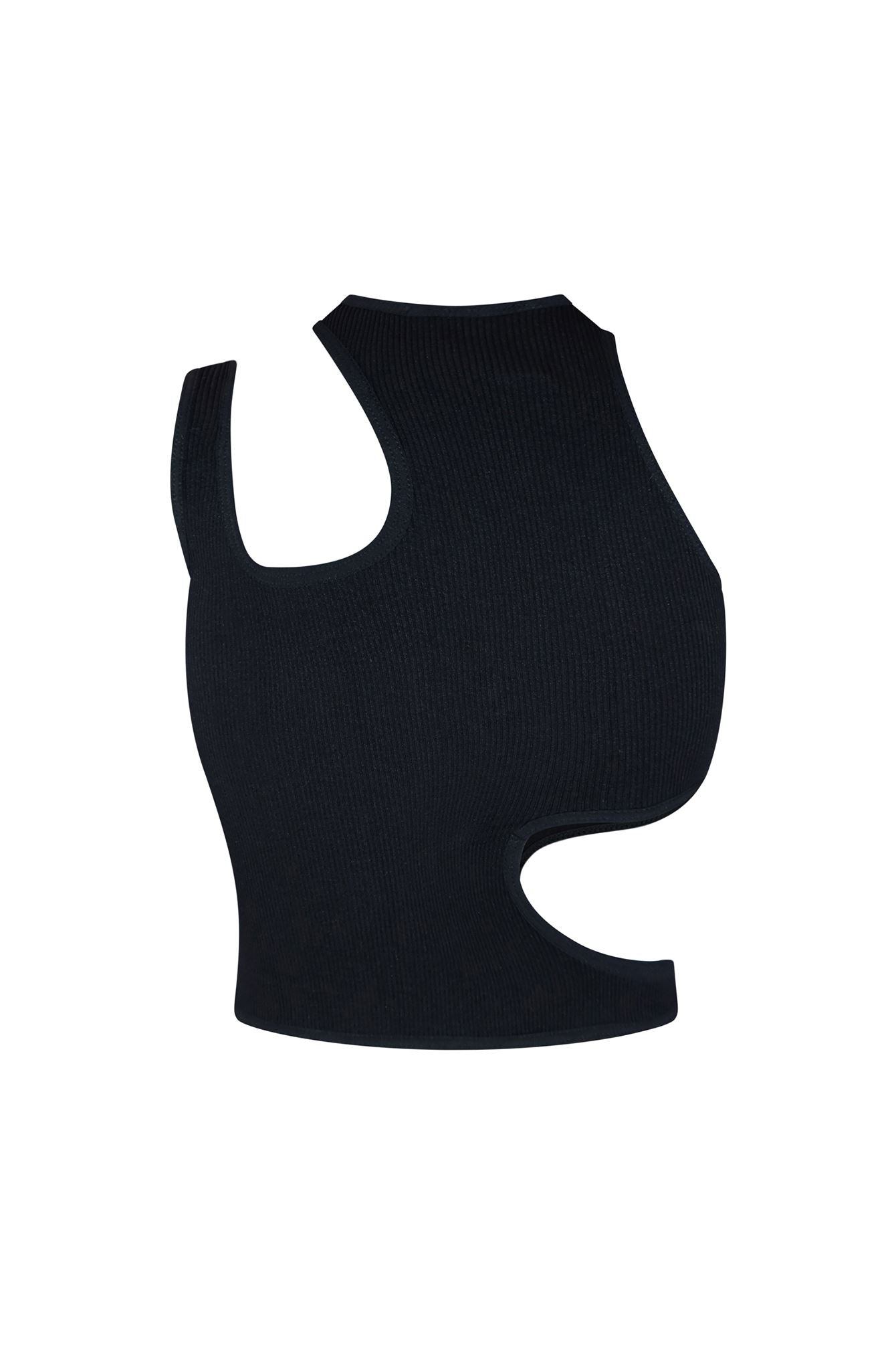 Blane Cutout O Ring Basic Top Crop Top EDGE