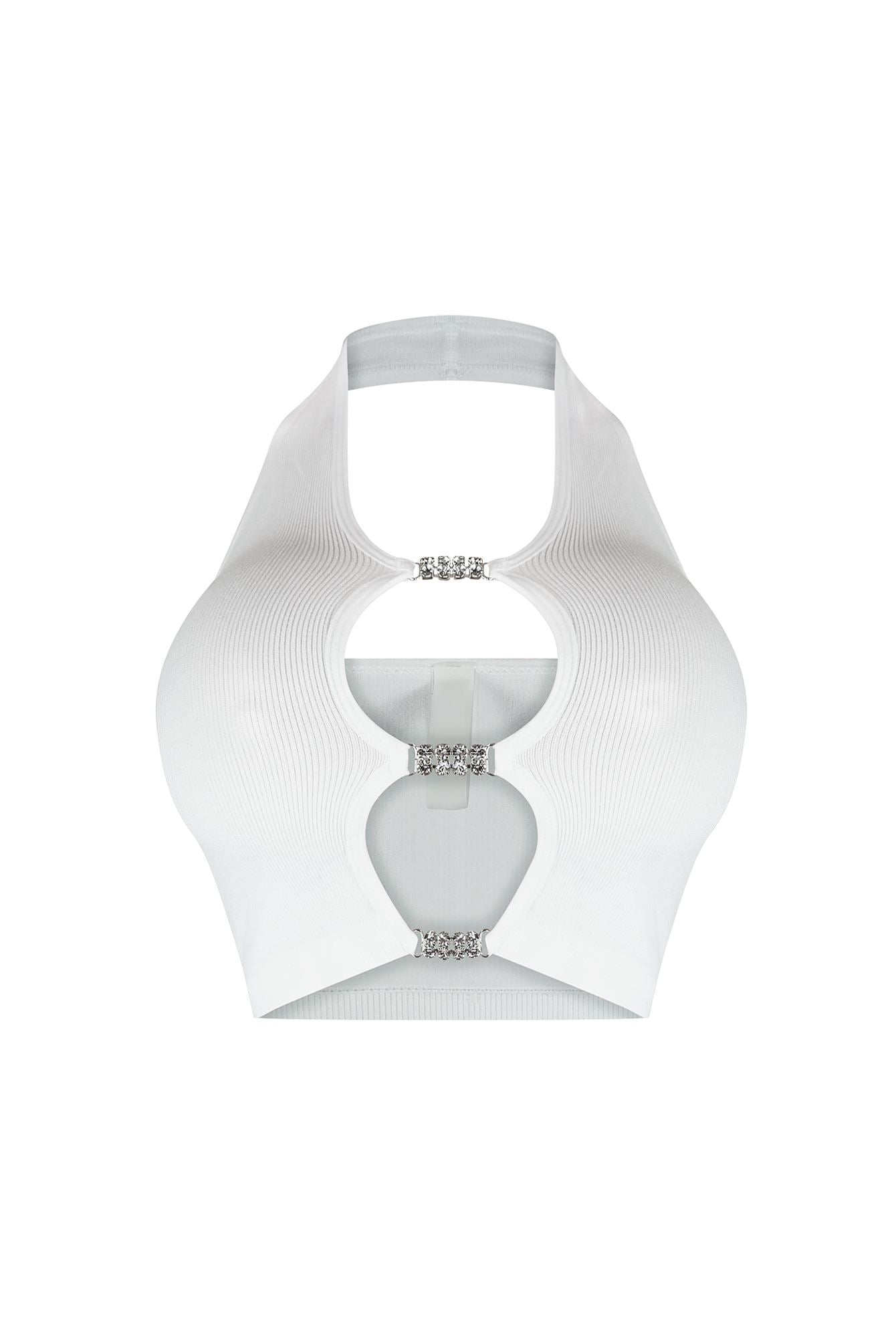 Wish Bone Halter Neck Rhinestone Top