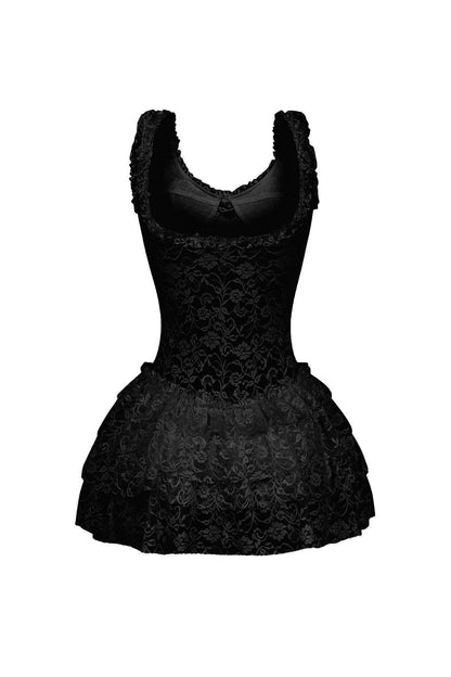 Myrah Lace Ruffle Mini Dress