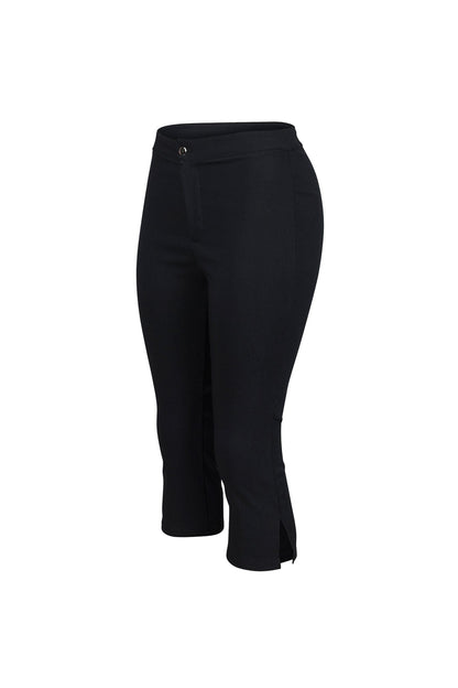 Feminine Fit High Waist Capri Pants