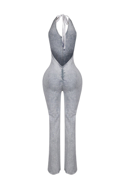 Nariko Halter Mineral Washed Jumpsuit