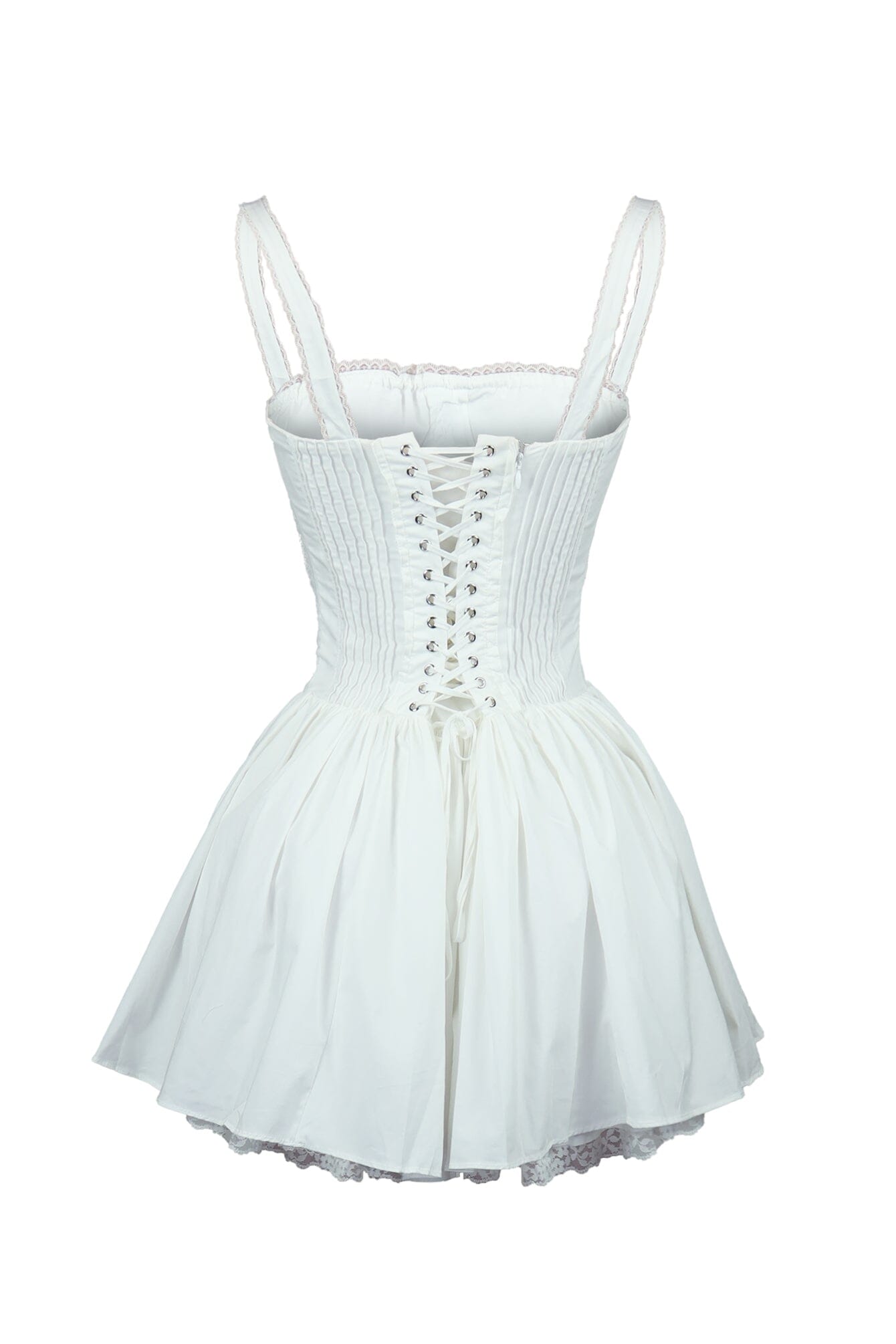 Always Around Corset Poplin Mini Dress