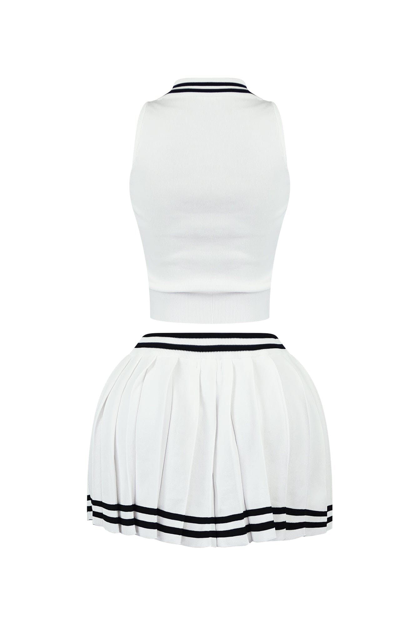 Ready For It Collared Knit Top & Skirt SET