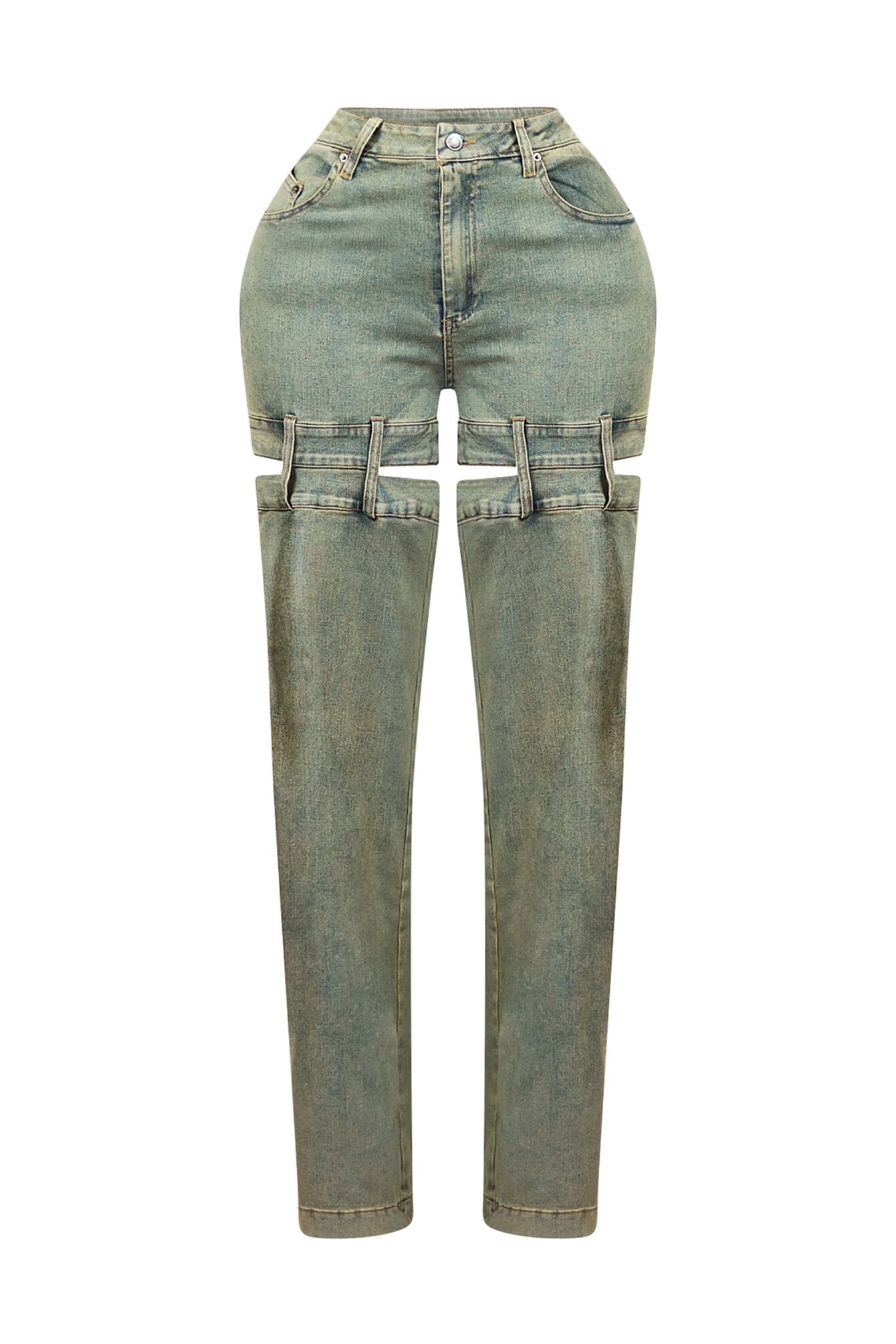 Darby Washed Cut Out Denim Jeans