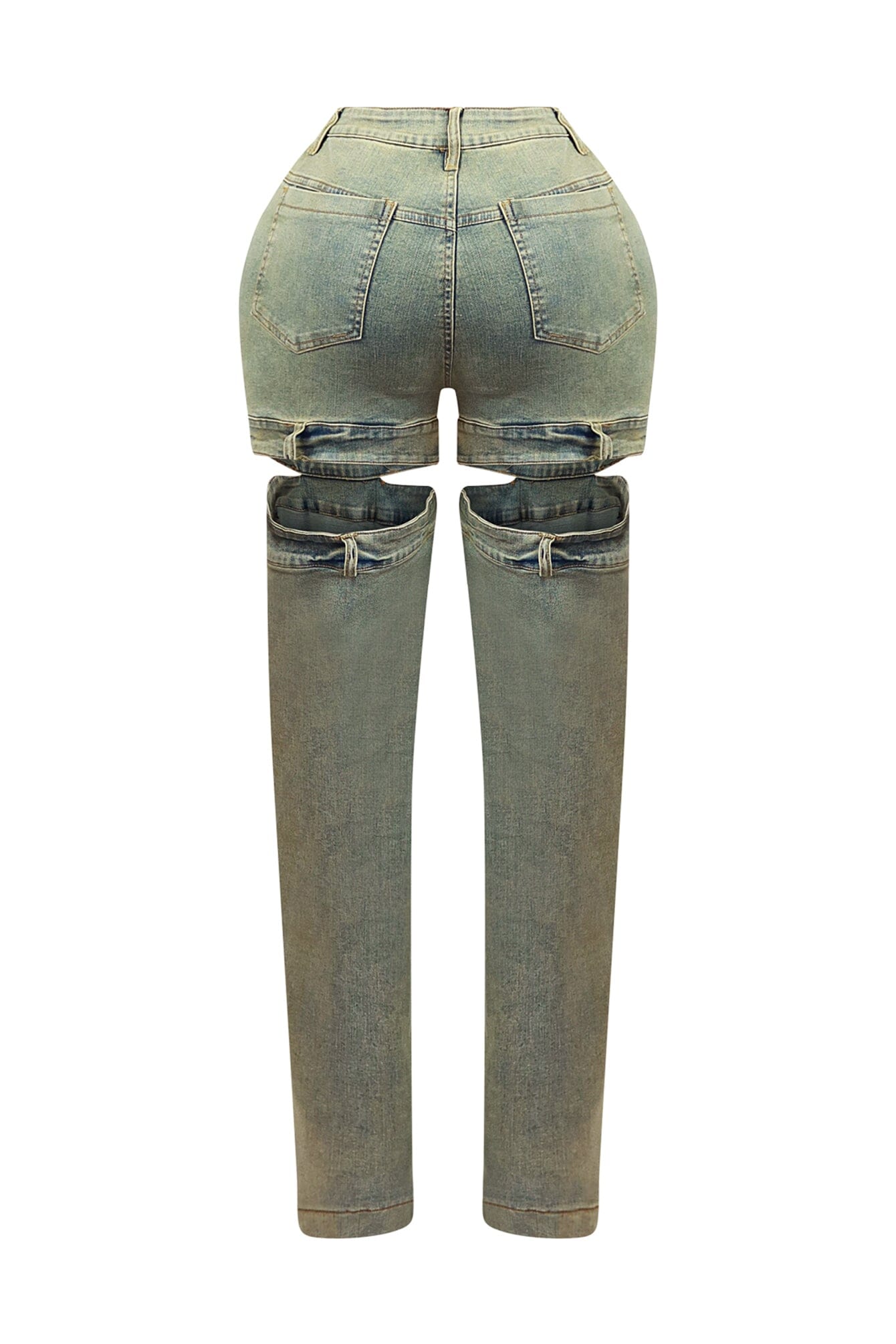 Darby Washed Cut Out Denim Jeans