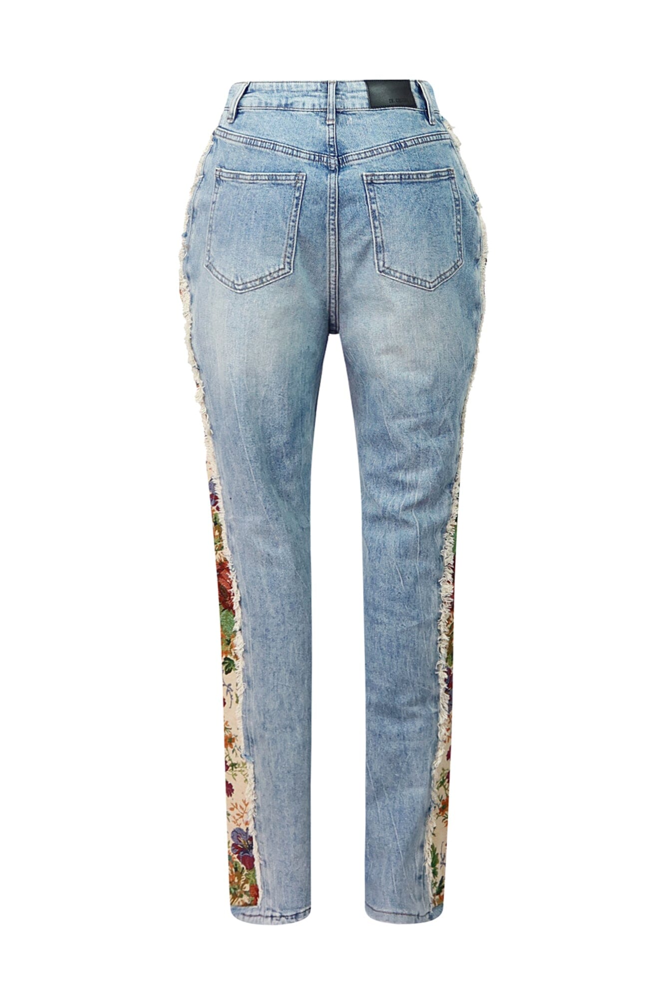 Jesse Tapestry Contrast Denim Jeans