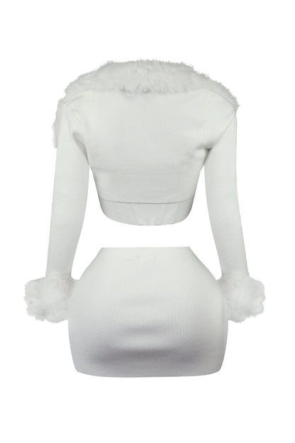 Dakota Fur Trim Knit 3 Piece SET