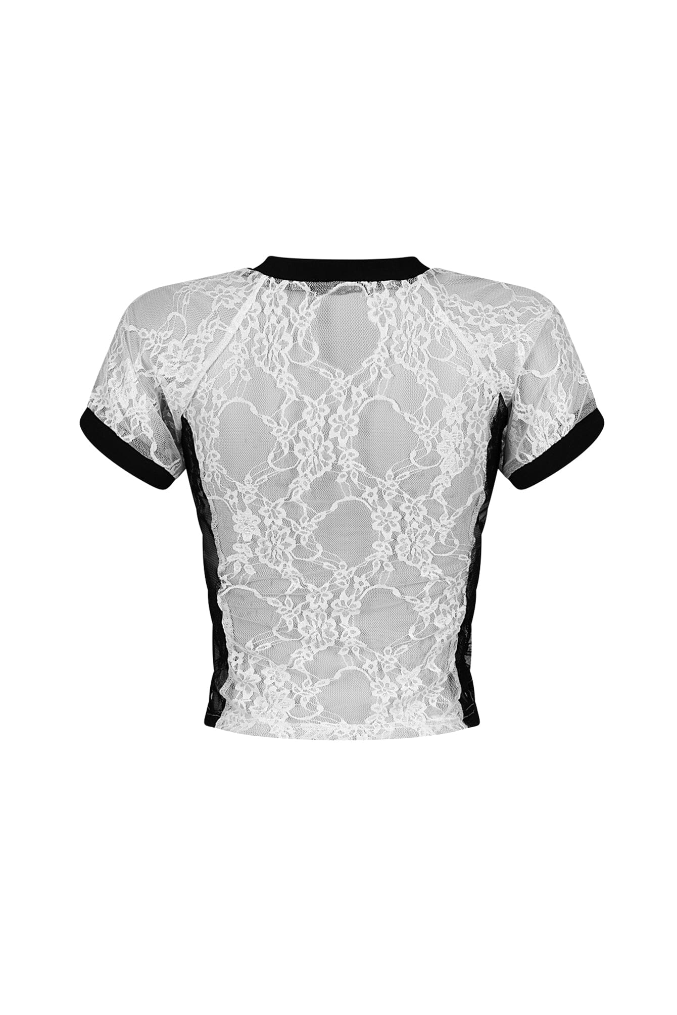 Elena V-neck Rhinestone Lace Top