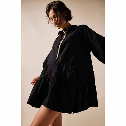 Casual Collar Shirt Dress