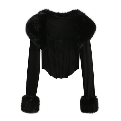 Dakota Fur Trim Knit 3 Piece SET