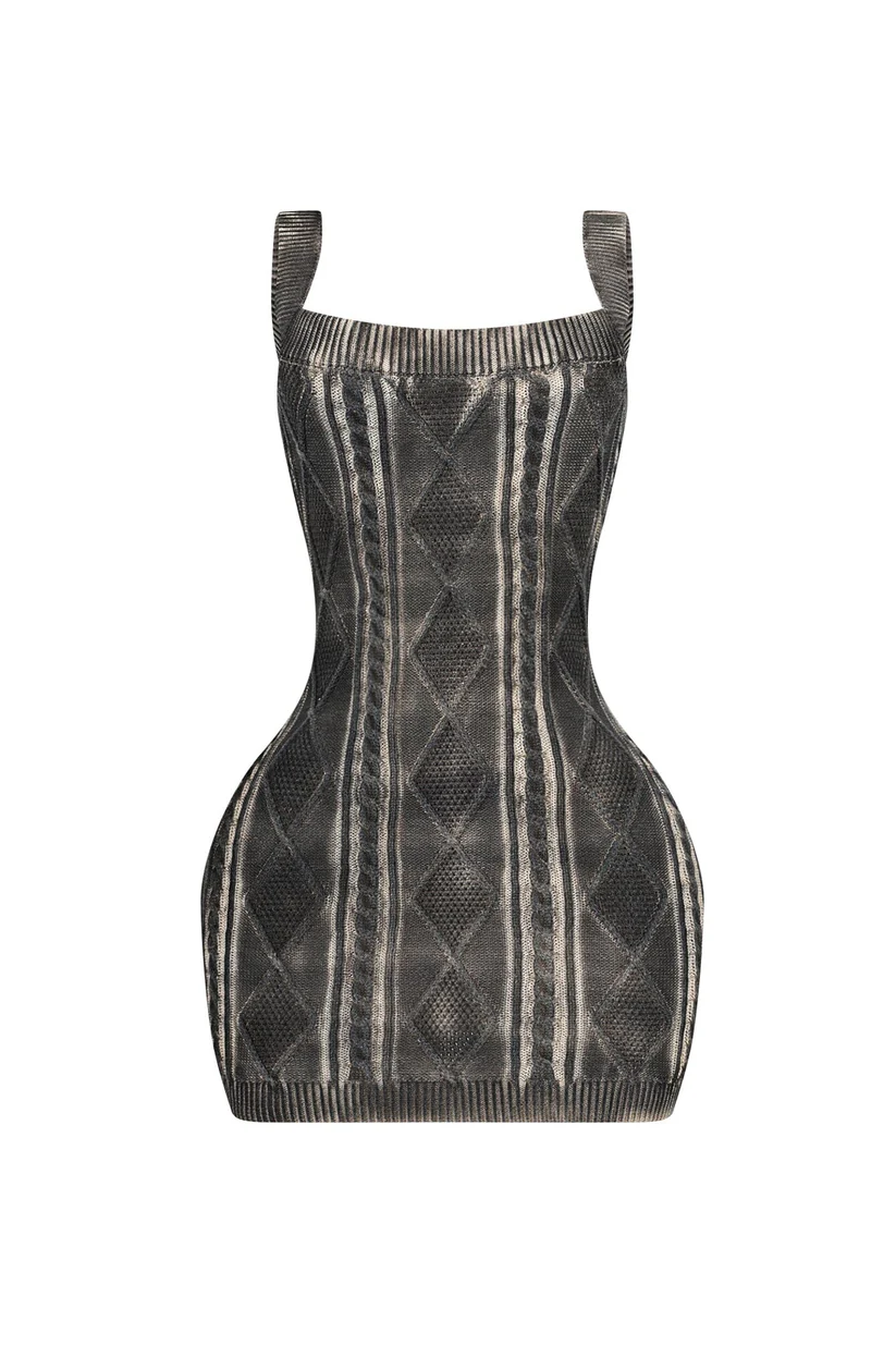Sammy Cable Knit Airbrushed Cardigan & Dress