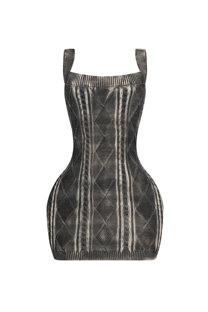 Sammy Cable Knit Airbrushed Cardigan & Dress