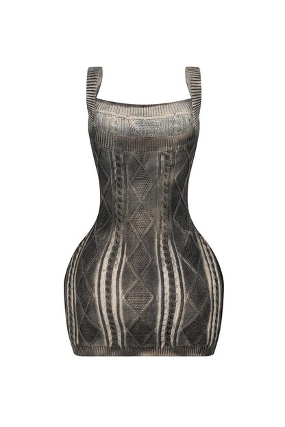 Sammy Cable Knit Airbrushed Cardigan & Dress