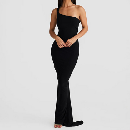 Evelynn Twisted Halter Maxi Dress